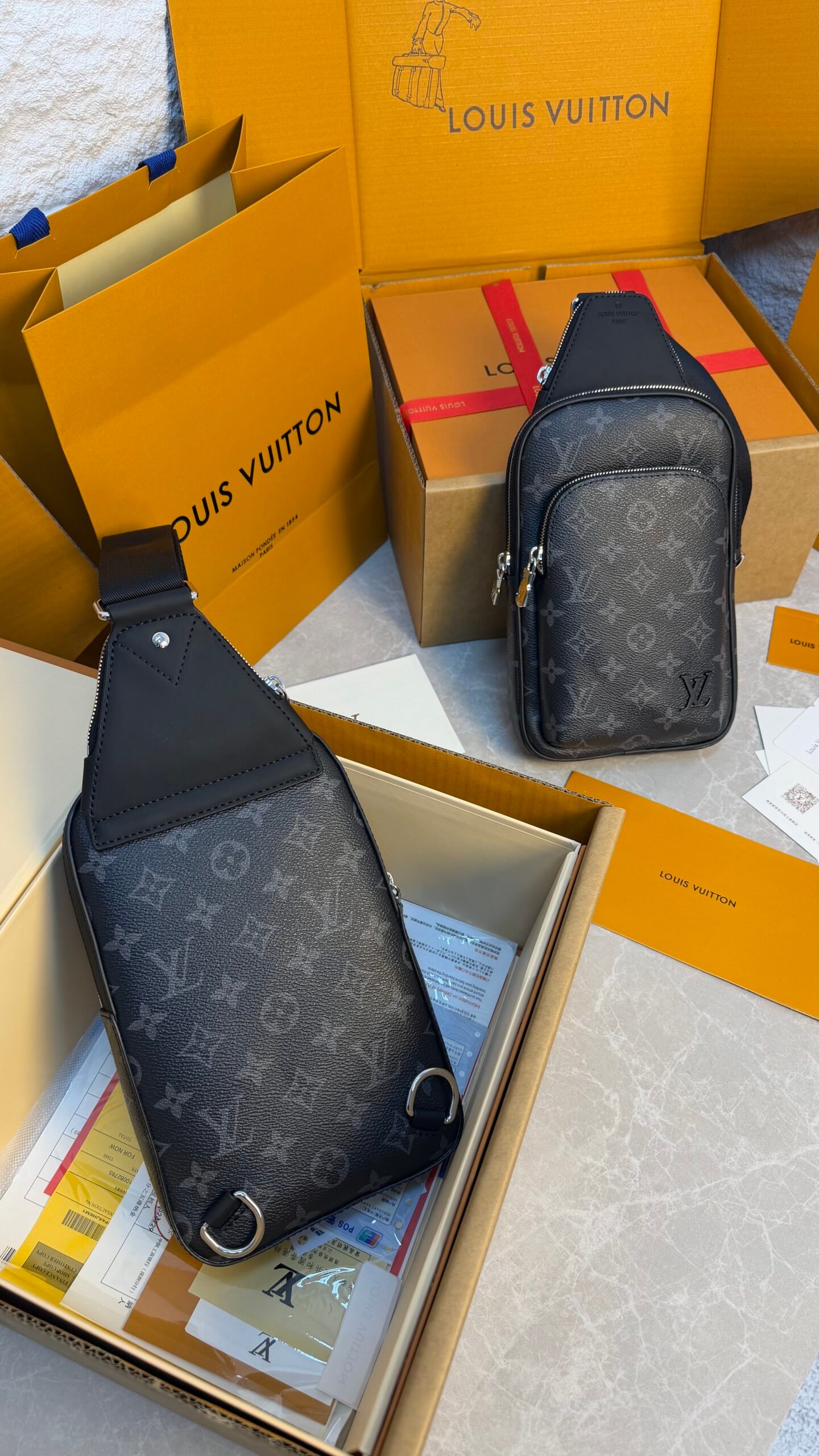 IMG_0104-scaled-1.jpeg LOUIS VUITTON - SAC AVENUE SLINGBAG PM - Image 1