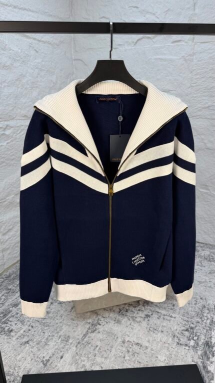 LOUIS VUITTON Blouson Marin - Maille De Coton