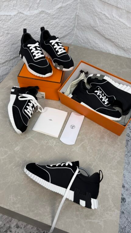 HERMES - BOUCING NOIR LIGNE BLANCHE