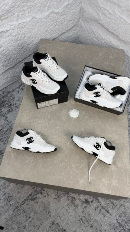 CHANEL MESH SUEDE - WHITE