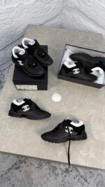 CHANEL MESH SUEDE - BLACK