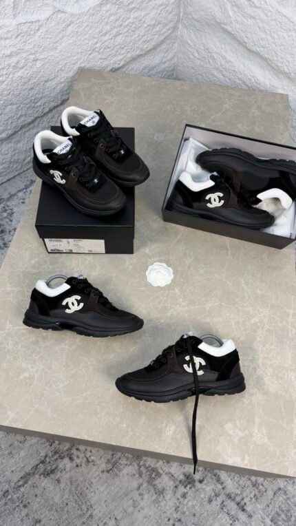 CHANEL MESH SUEDE - BLACK