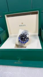 VSF Batgirl - 904L ACIER Bleu & Noir Lunette Bracelet Jubilé - 3285 V3