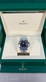 VSF Batgirl - 904L ACIER Bleu & Noir Lunette Bracelet Jubilé - 3285 V3 - Image 2