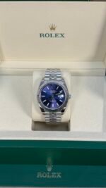 VSF Datejust Bleu Vif - 904L ACIER - Lunette Bracelet Jubilé - 32325 72PR - Image 2