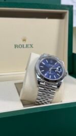 VSF Datejust Bleu Vif - 904L ACIER - Lunette Bracelet Jubilé - 32325 72PR - Image 4