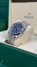 VSF Datejust Bleu Vif - 904L ACIER - Lunette Bracelet Jubilé - 32325 72PR - Image 3